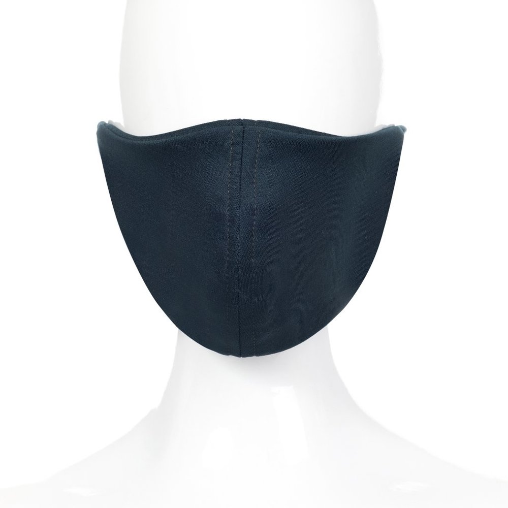 Cloth face mask with pocket filter -- TEAL